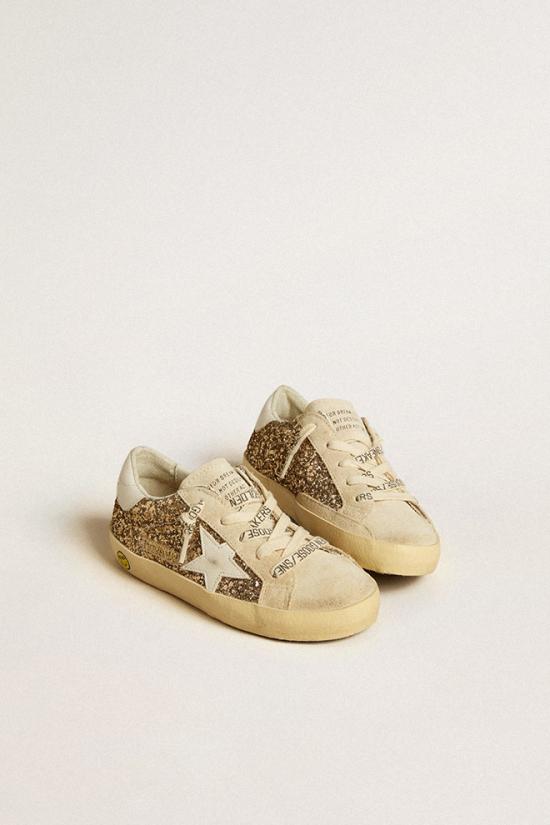 25SS [주니어] 골든구스 스니커즈 GJF00101 F006758 55636 Brown - GOLDEN GOOSE