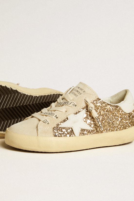 25SS [주니어] 골든구스 스니커즈 GJF00101 F006758 55636 Brown - GOLDEN GOOSE