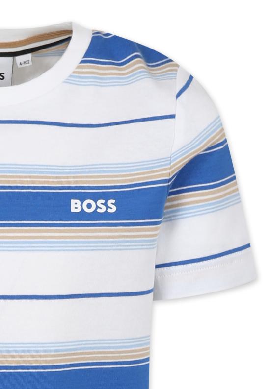 25SS [키즈] 보스 티셔츠 J52045 787 WHITE - BOSS