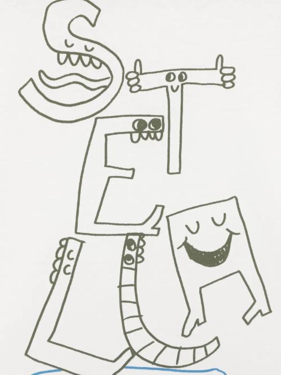 25SS [키즈] 스텔라 맥카트니 티셔츠 TW8R11 Z0434 101 IVORY - STELLA MCCARTNEY