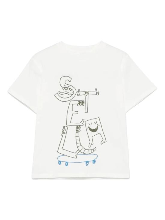 25SS [키즈] 스텔라 맥카트니 티셔츠 TW8R11 Z0434 101 IVORY