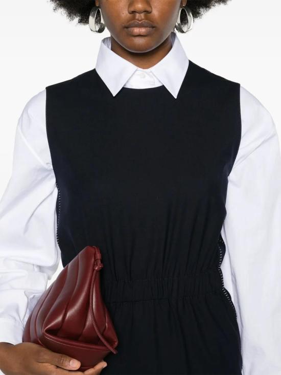  파비아나 필리피 미디 원피스 ABD264F125I9370000 navy - FABIANA FILIPPI