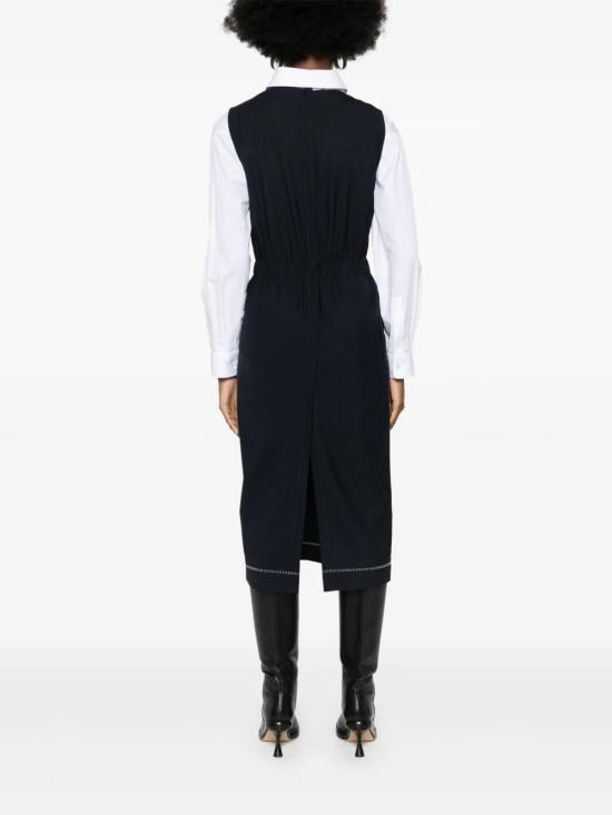  파비아나 필리피 미디 원피스 ABD264F125I9370000 navy - FABIANA FILIPPI