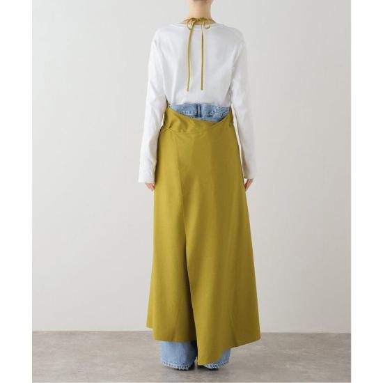  베이스레인지 롱 원피스 DRAPWSWI24 SOPHOS GREEN DOM - BASERANGE