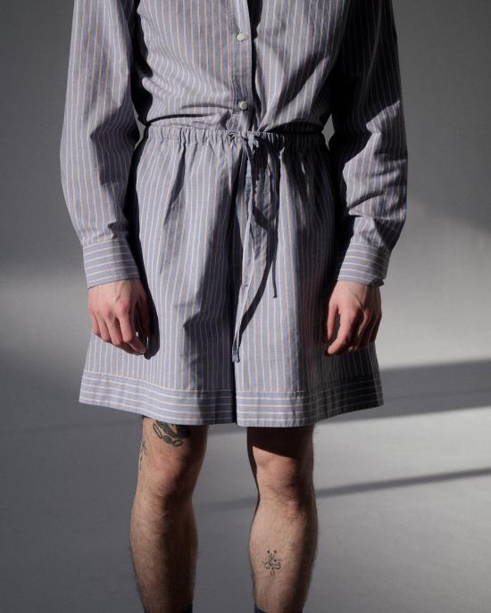  베이스레인지 숏팬츠 SKLIPOAU24 RED BLUE STRIPE DOM - BASERANGE