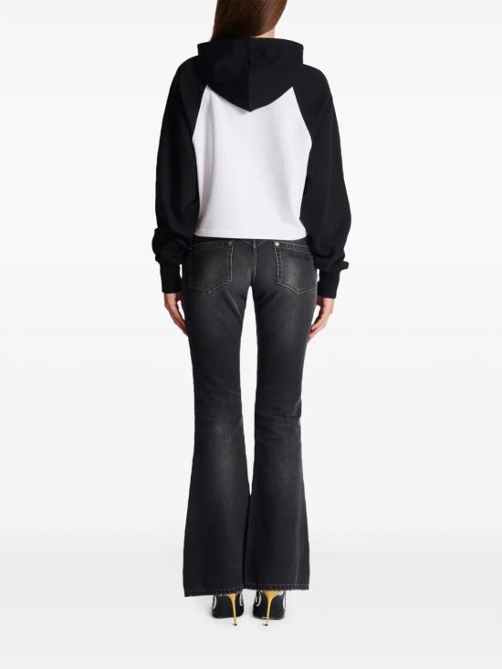  발망 후드 티셔츠 CF1JP034BB02 white - BALMAIN