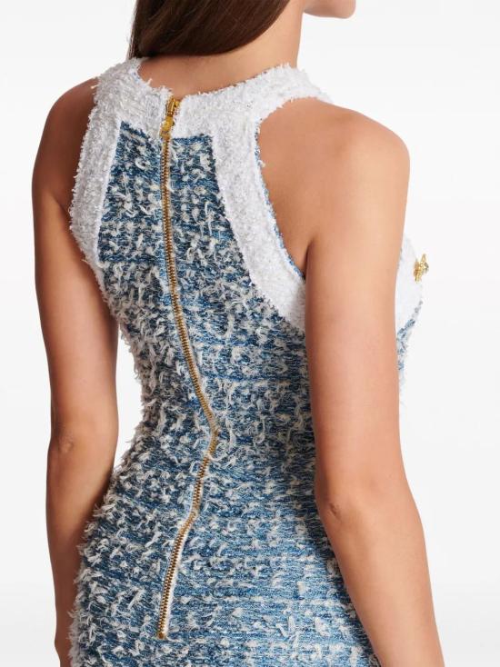  발망 롱 원피스 CF1R3131KF88 - BALMAIN