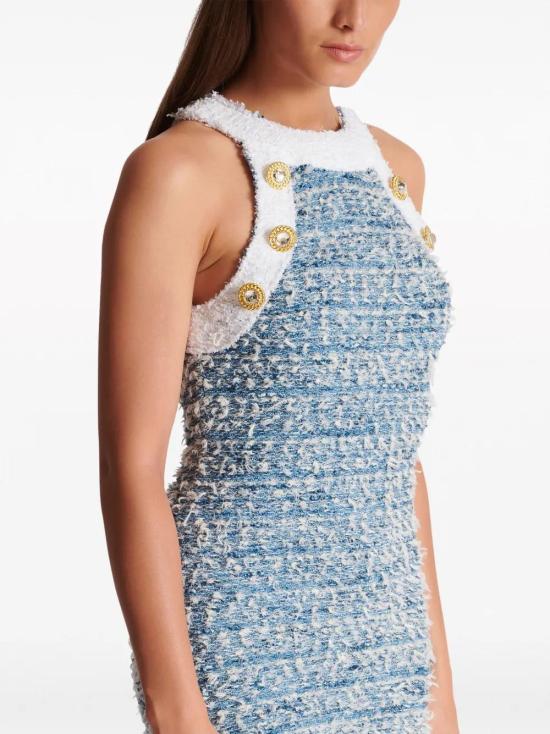  발망 롱 원피스 CF1R3131KF88 - BALMAIN