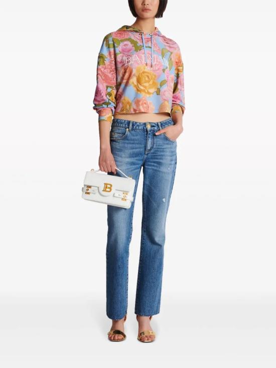  발망 후드 티셔츠 CF0JP040GD42 - BALMAIN