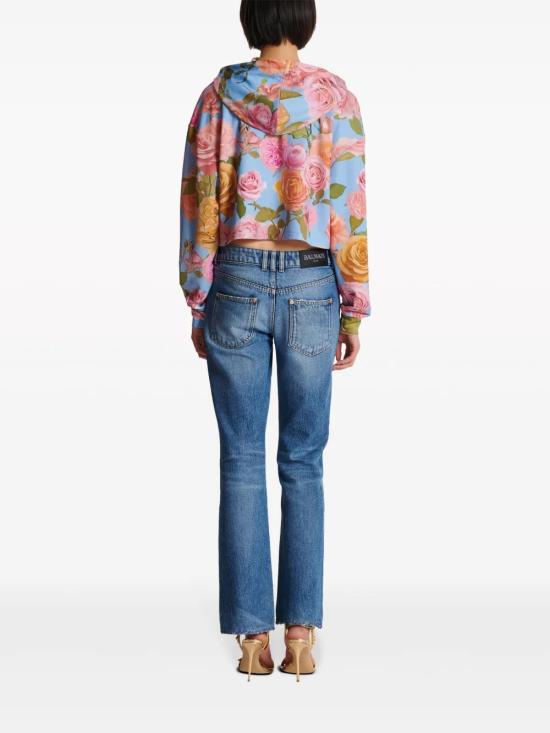  발망 후드 티셔츠 CF0JP040GD42 - BALMAIN