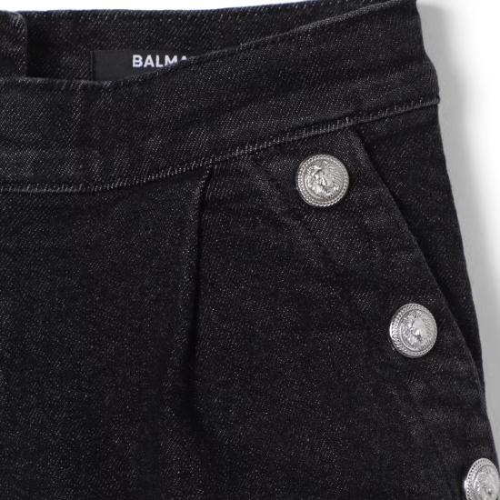  [키즈] 발망 스트레이트 팬츠 BV6C40Z2424 921 CHARCOAL GREY - BALMAIN