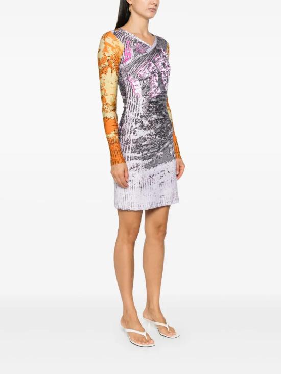  디젤 미디 원피스 A163760HPAB grey - DIESEL