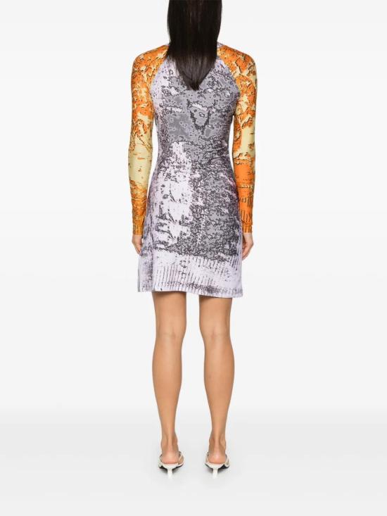  디젤 미디 원피스 A163760HPAB grey - DIESEL