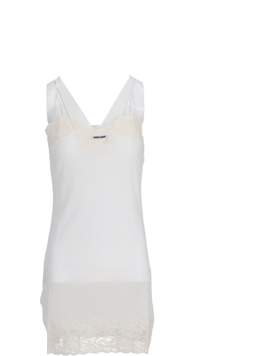 25SS 미우미우 민소매 티셔츠 MJA900SOOO16J0 F0009 BIANCO