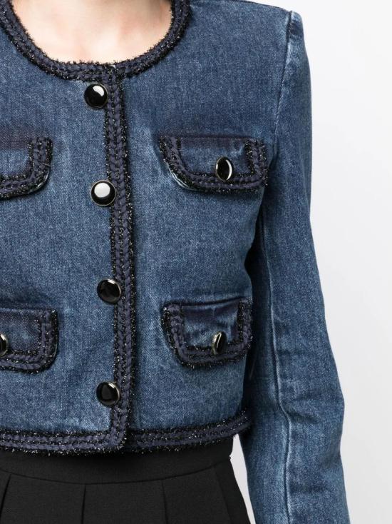  셀프 포트레이트 데님 자켓 PF23803JBL blue - SELF PORTRAIT