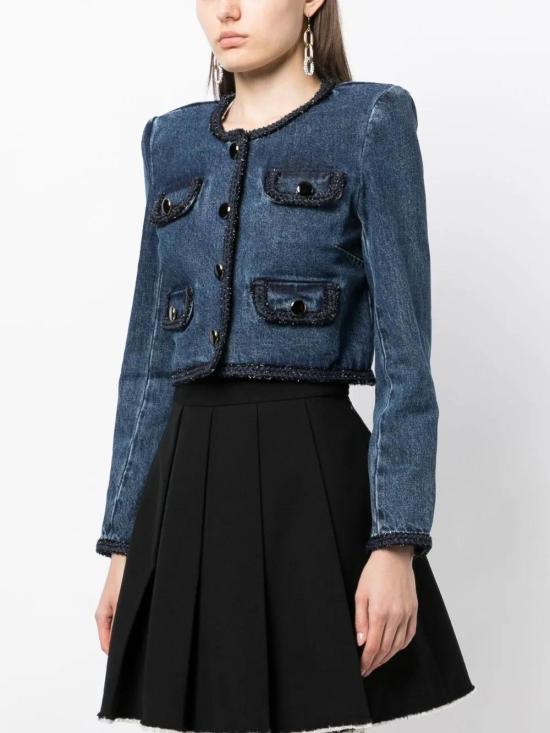  셀프 포트레이트 데님 자켓 PF23803JBL blue - SELF PORTRAIT