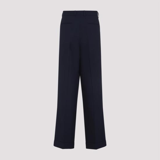 25SS 카사블랑카 스트레이트 팬츠 MPS25TR25701 NAVY BLUE - CASABLANCA