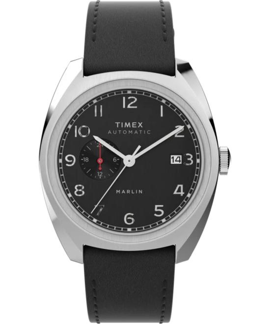  타이맥스 손목시계 Timex Marlin Sub Dial 자동 39mm 가죽 스트랩 시계
