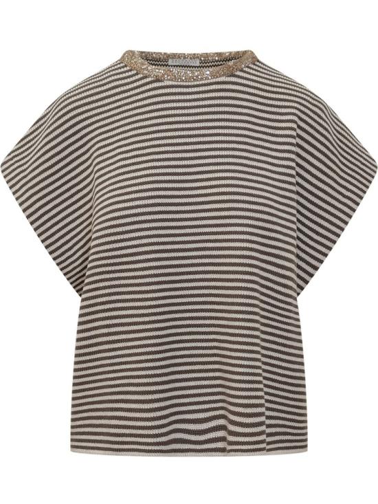 25SS 브루넬로 쿠치넬리 스웨터 M19253620 CHD54 BROWN