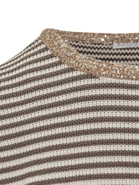 25SS 브루넬로 쿠치넬리 스웨터 M19253620 CHD54 BROWN - BRUNELLO CUCINELLI