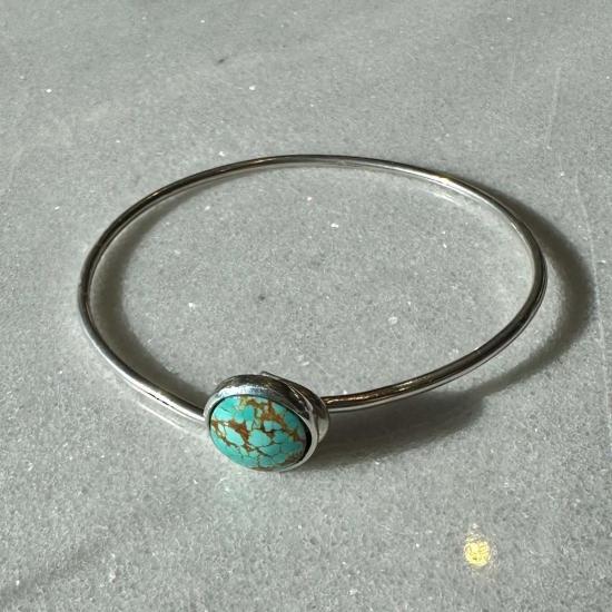  Sarah Safavi Jewelry 커프스 링크/타이 홀더 Token Bangle Mine 터키석