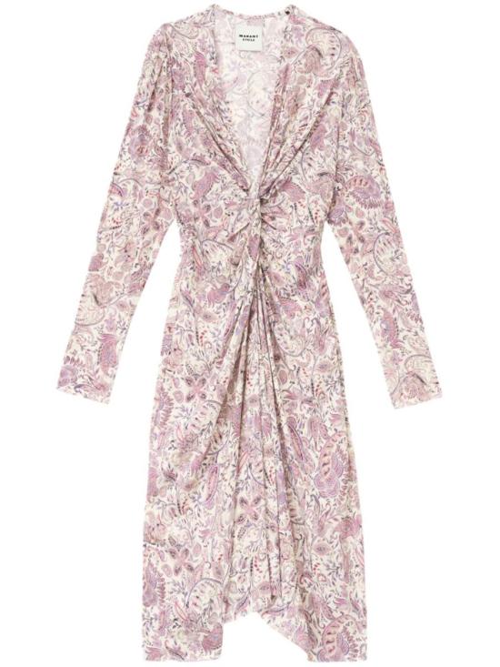 25SS 이자벨마랑에뚜왈 미디 원피스 RO0726FA C1J02E ECRU PURPLE