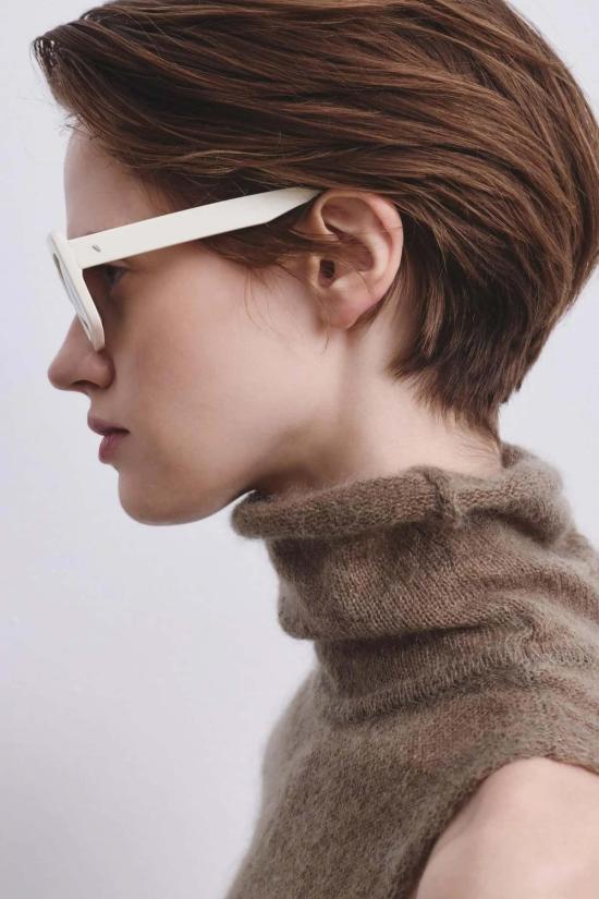  포망데레 안경 포만데레 스파이시 사각형 선글라스 밀크/미러 렌즈 - POMANDERE