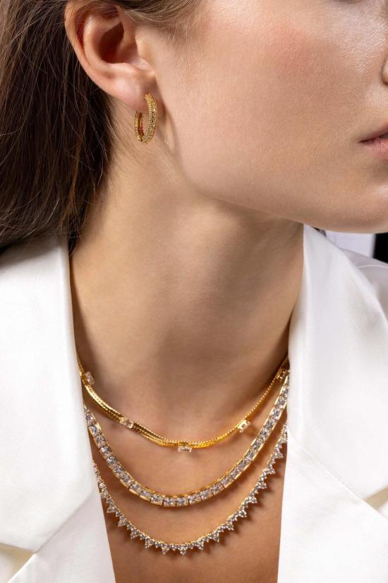  크리스탈 헤이즈 목걸이/팬던트 프린세스 하트 네크리스 클리어 - CRYSTAL HAZE