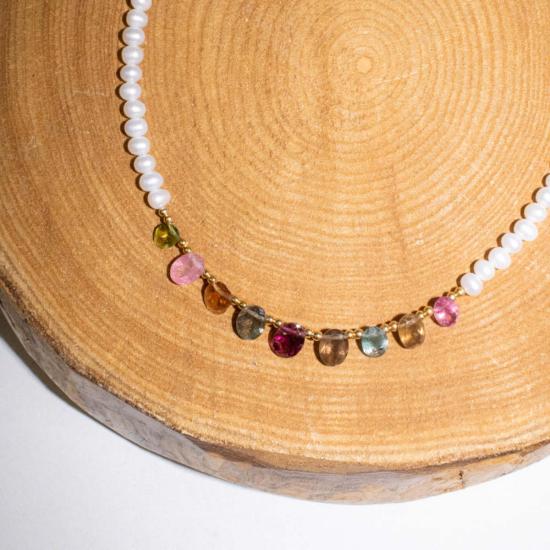  Paola Marassi 목걸이/팬던트 파올라 마라시 엘릭서 목걸이 토르말린/담수 진주 - OTHER BRANDS