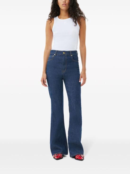 25SS 가니 민소매 티셔츠 T3897 151 White - GANNI