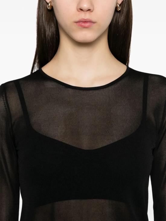 25SS 골든구스 긴팔 티셔츠 GWP02238P001971 90100 Black - GOLDEN GOOSE