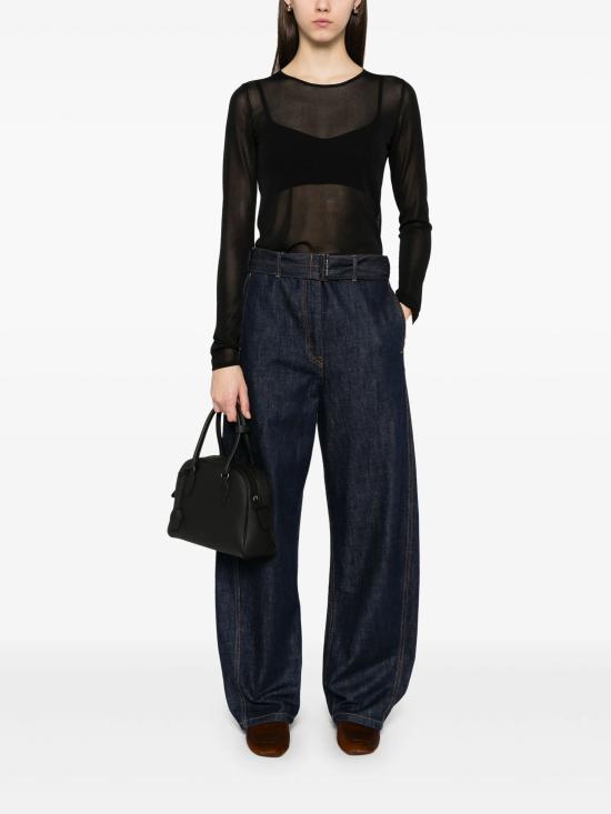 25SS 골든구스 긴팔 티셔츠 GWP02238P001971 90100 Black - GOLDEN GOOSE