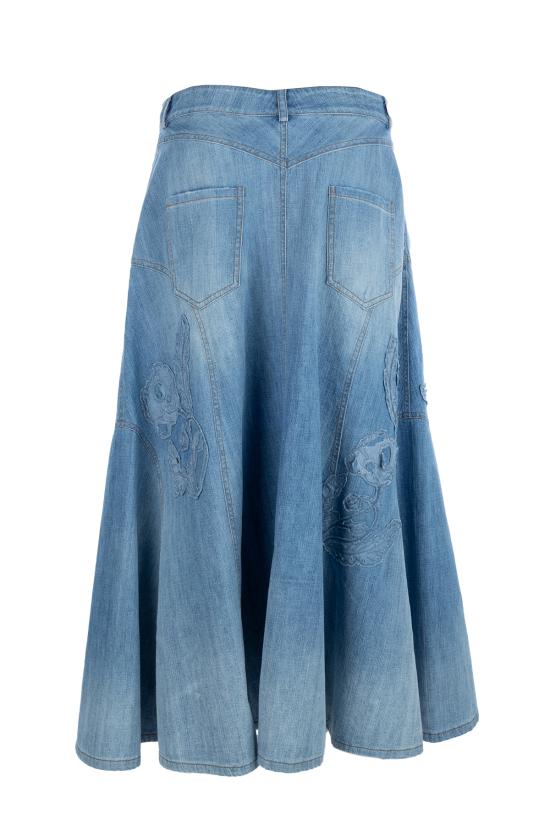 25SS 에르마노 설비노 스커트 D462O311FRQ 94037 DENIM MEDIO - ERMANNO SCERVINO