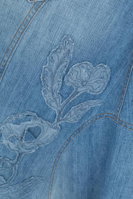 25SS 에르마노 설비노 스커트 D462O311FRQ 94037 DENIM MEDIO - ERMANNO SCERVINO