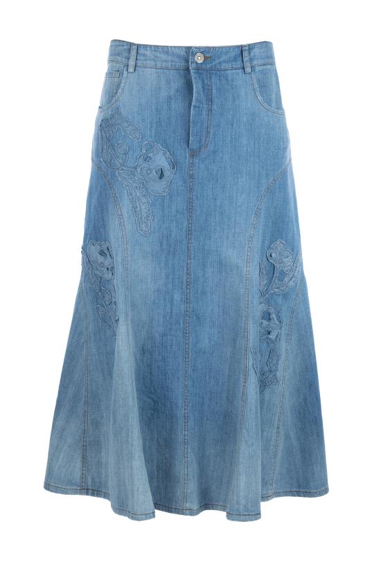 25SS 에르마노 설비노 스커트 D462O311FRQ 94037 DENIM MEDIO