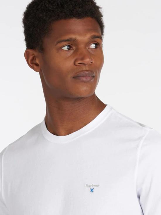 25SS 바버 반팔 티셔츠 MTS0670 MTS WH11 White - BARBOUR