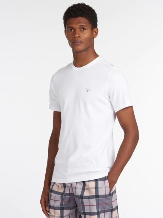 25SS 바버 반팔 티셔츠 MTS0670 MTS WH11 White - BARBOUR