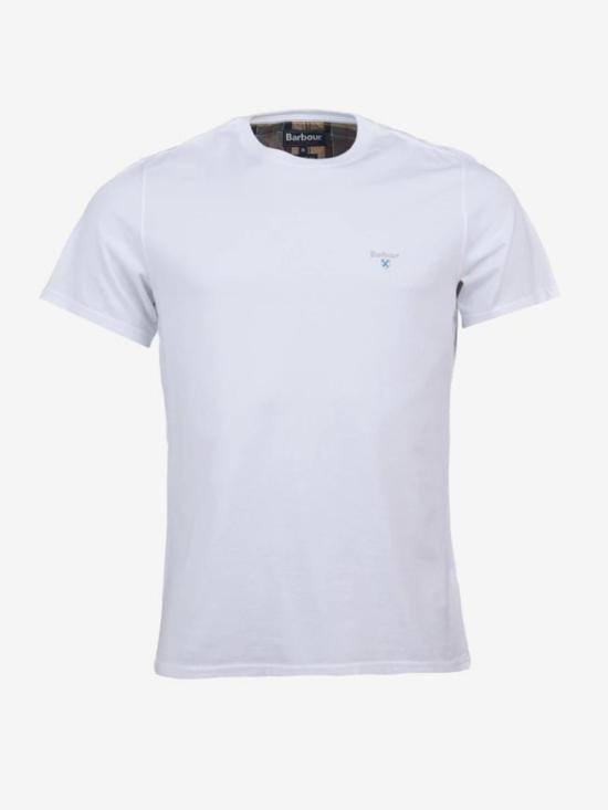 25SS 바버 반팔 티셔츠 MTS0670 MTS WH11 White