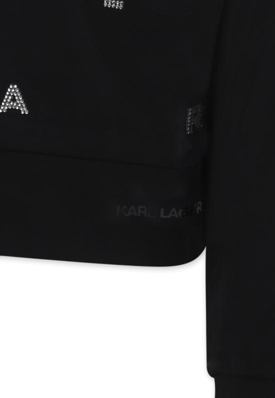 25SS [키즈] 칼라거펠트 트레이닝 상의 Z30469 09B BLACK - KARL LAGERFELD