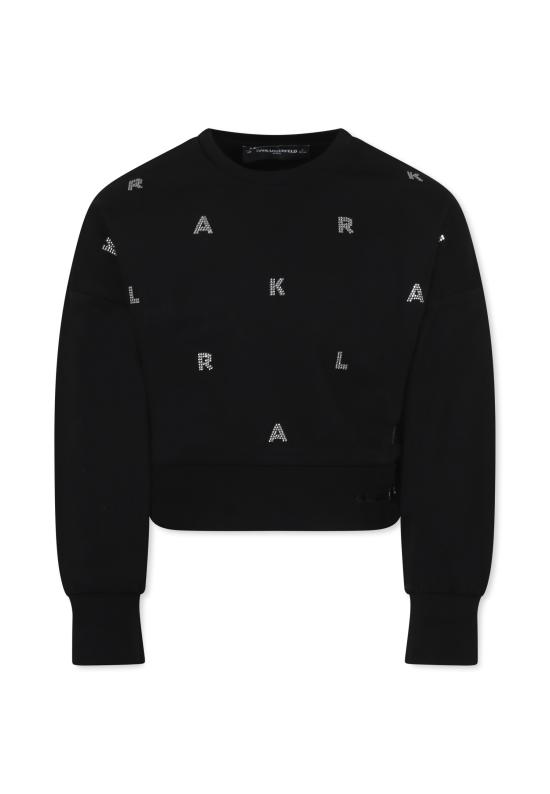 25SS [키즈] 칼라거펠트 트레이닝 상의 Z30469 09B BLACK