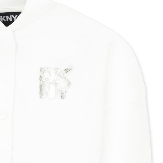 25SS [키즈] 디케이엔와이 봄버 자켓 D62284 117 WHITE - DKNY