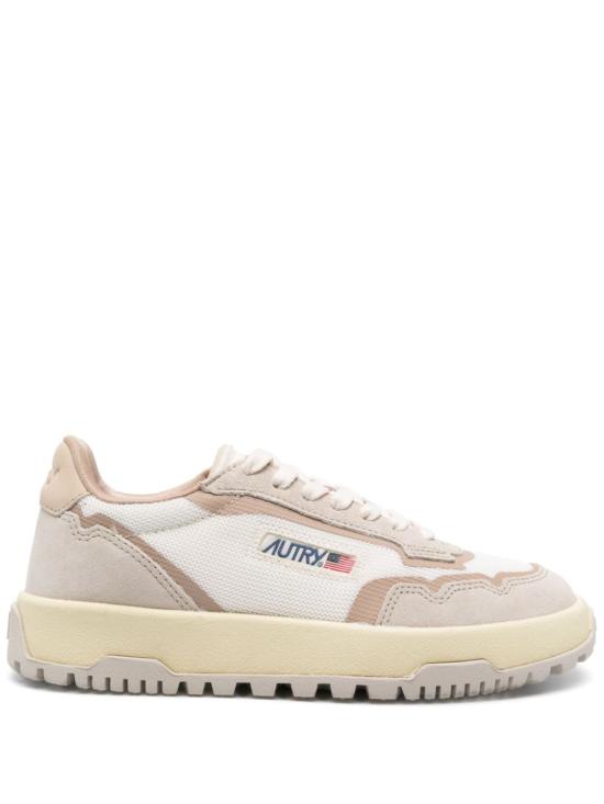 25SS 오트리 WILDPACE 로우 스니커즈 코듀라 앤 가죽 LDLW AK03DRAGON NABUK SAND - AUTRY
