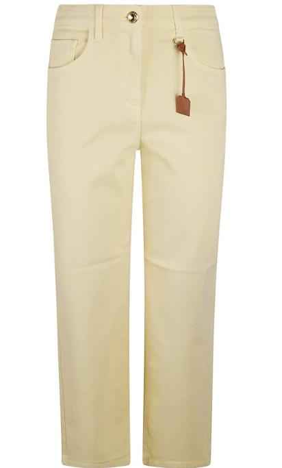 25SS 엘리자베타프랜치 스트레이트 팬츠 PJ87D51E2 DC7 Lemonade - ELISABETTA FRANCHI