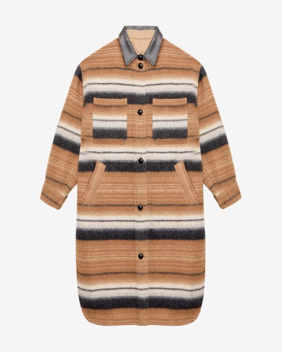  이자벨마랑 코트 MA0367FA C1D02E 50CM CAMEL DOM