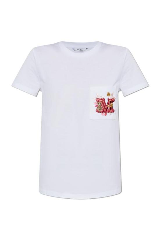 25SS 막스마라 반팔 티셔츠 1194102100411941021600004 WHITE DOM