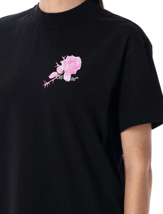 25SS 오프화이트 반팔 티셔츠 25POWAA089S25JER001 1001 Black - OFF WHITE