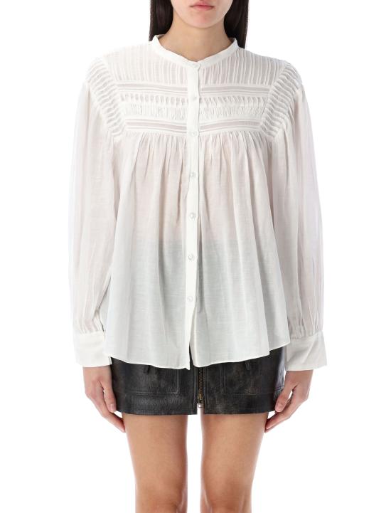 25SS 이자벨마랑에뚜왈 긴팔 티셔츠 HT0002FCB3J04E 20WH Bianco