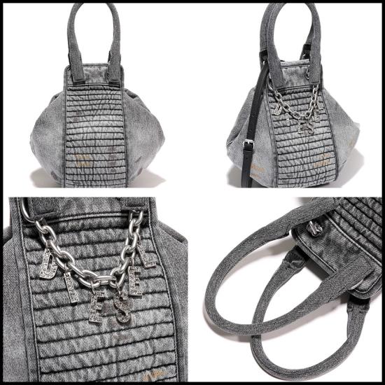  디젤 숄더백 X09595P5573T8013 BLACK DOM