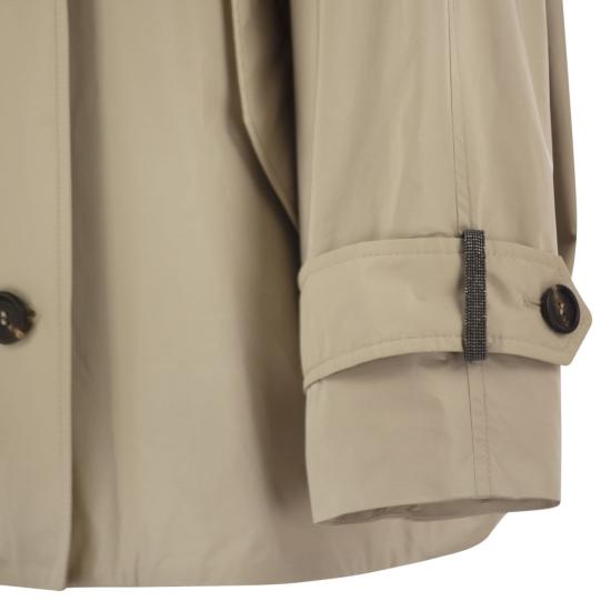 25SS 브루넬로 쿠치넬리 더블 브레스티드 트첸치 코트 MG5017868 BEIGE - BRUNELLO CUCINELLI