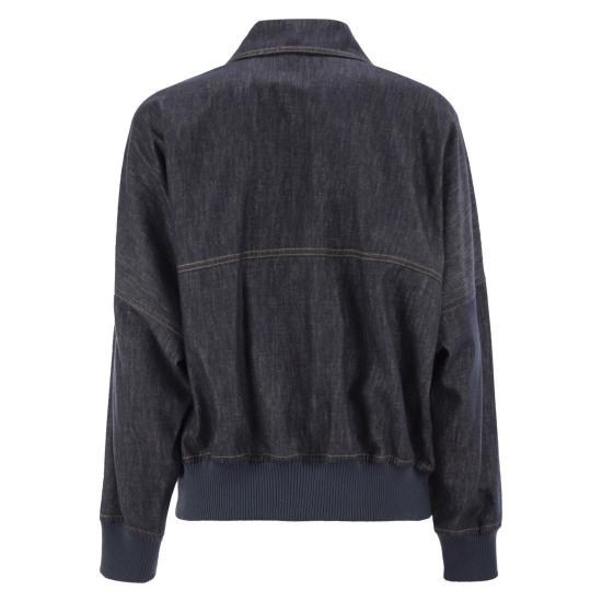 25SS 브루넬로 쿠치넬리 자켓 MB1257470 DARK DENIM - BRUNELLO CUCINELLI